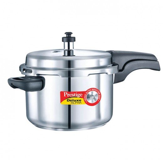 Prestige Stainless Steel Deluxe Pressure Cookers - Alpha Base 4 Lit